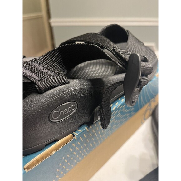 Chaco Z/Cloud Solid Black Strappy Sandals J106763 Men’s Sz 12 Outdoorsy main image 12